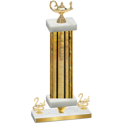 Premium Single Gold Glacier Second Place Academics Trophy