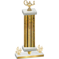 Premium Single Gold Glacier Fourth Place Academics Trophy