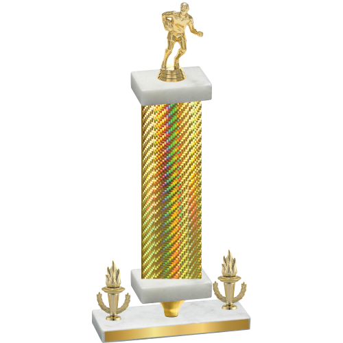 Premium Single Gold Carbon Fiber Victory Rugby Trophy