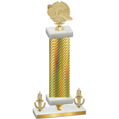 Premium Single Gold Carbon Fiber Victory Running Trophy