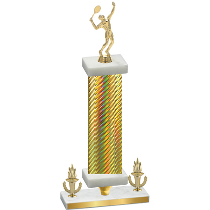 Premium Single Gold Carbon Fiber Victory Tennis Trophy