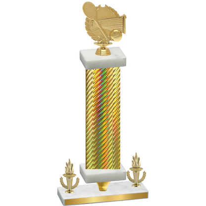 Premium Single Gold Carbon Fiber Victory Tennis Trophy