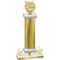 Premium Single Gold Carbon Fiber Third Place Bowling Trophy