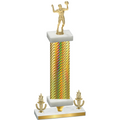Premium Single Gold Carbon Fiber Victory Volleyball Trophy