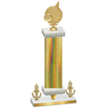 Premium Single Gold Carbon Fiber Victory Volleyball Trophy