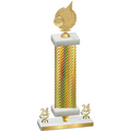 Premium Single Gold Carbon Fiber Year Volleyball Trophy