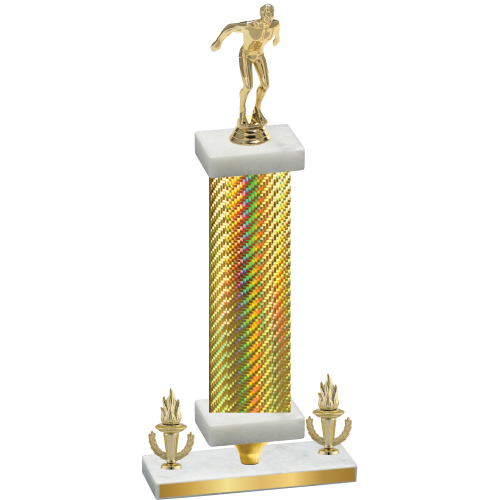 Premium Single Gold Carbon Fiber Victory Swimming Trophy