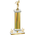 Premium Single Gold Carbon Fiber Fourth Place Tennis Trophy