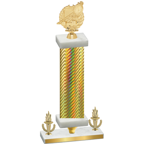 Premium Single Gold Carbon Fiber Victory Swimming Trophy