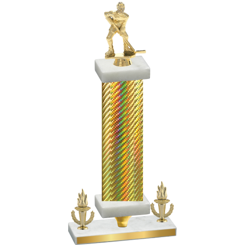 Premium Single Gold Carbon Fiber Victory Hockey Trophy