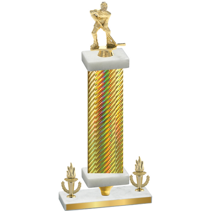 Premium Single Gold Carbon Fiber Victory Hockey Trophy