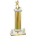 Premium Single Gold Carbon Fiber Year Hockey Trophy