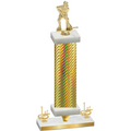 Premium Single Gold Carbon Fiber First Place Hockey Trophy