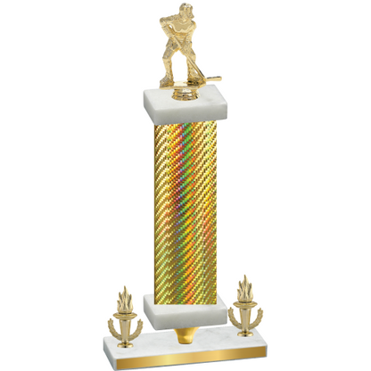 Premium Single Gold Carbon Fiber Victory Hockey Trophy