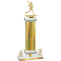 Premium Single Gold Carbon Fiber Year Lacrosse Trophy