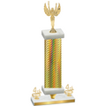 Premium Single Gold Carbon Fiber Fourth Place Victory Trophy