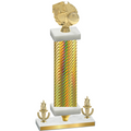 Premium Single Gold Carbon Fiber Victory Basketball Trophy