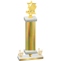Premium Single Gold Carbon Fiber Third Place Pickleball Trophy