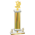 Premium Single Gold Carbon Fiber Year Pickleball Trophy