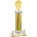 Premium Single Gold Carbon Fiber Year Pickleball Trophy