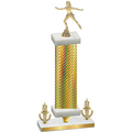 Premium Single Gold Carbon Fiber Victory Skater Trophy