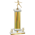 Premium Single Gold Carbon Fiber Year Skater Trophy