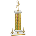 Premium Single Gold Carbon Fiber Victory Majorette Trophy