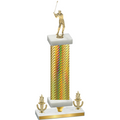 Premium Single Gold Carbon Fiber Victory Golf Trophy