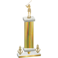 Premium Single Gold Carbon Fiber Victory Golf Trophy