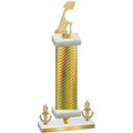 Premium Single Gold Carbon Fiber Victory Golf Trophy