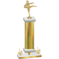 Premium Single Gold Carbon Fiber First Place Karate Trophy