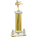 Premium Single Gold Carbon Fiber Victory Karate Trophy