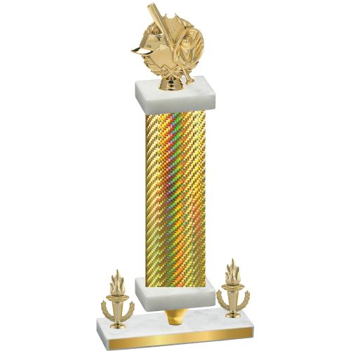 Premium Single Gold Carbon Fiber Victory Baseball Trophy