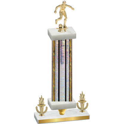 Premium Single Silver Glacier Victory Soccer Trophy