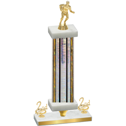 Premium Single Silver Glacier Second Place Rugby Trophy