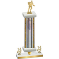 Premium Single Silver Glacier Year Rugby Trophy