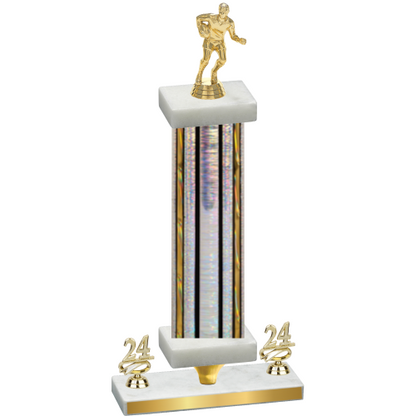 Premium Single Silver Glacier Year Rugby Trophy