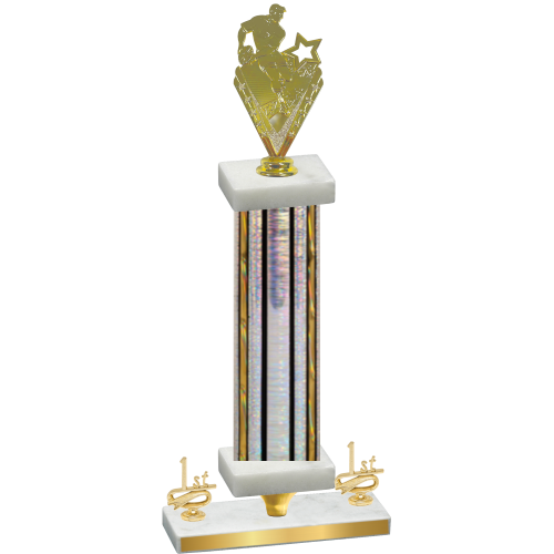 Premium Single Silver Glacier First Place Rugby Trophy