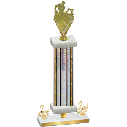 Premium Single Silver Glacier Second Place Rugby Trophy