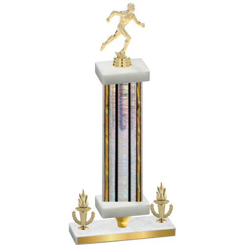 Premium Single Silver Glacier Victory Running Trophy