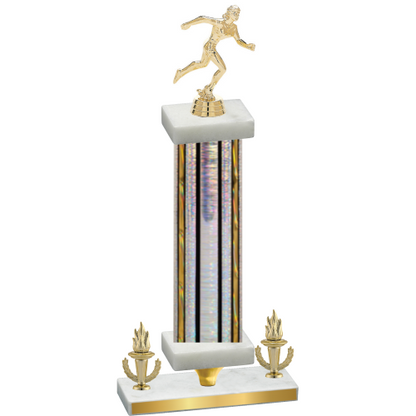 Premium Single Silver Glacier Victory Running Trophy