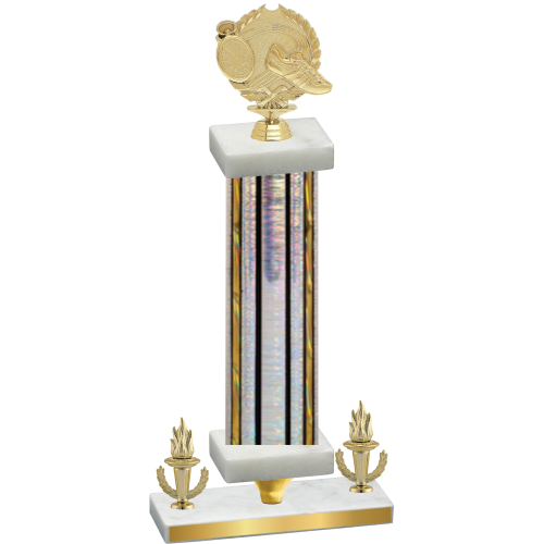 Premium Single Silver Glacier Victory Running Trophy