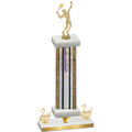 Premium Single Silver Glacier Second Place Tennis Trophy