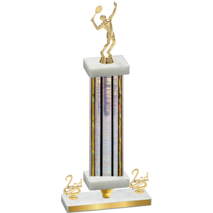 Premium Single Silver Glacier Second Place Tennis Trophy