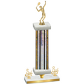 Premium Single Silver Glacier Third Place Tennis Trophy