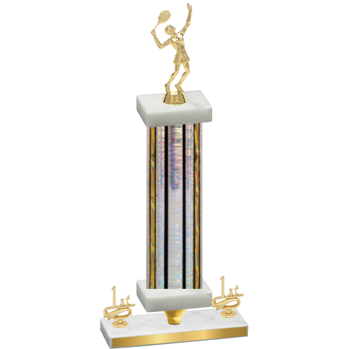 Premium Single Silver Glacier First Place Tennis Trophy