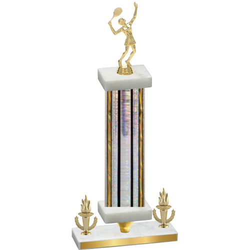 Premium Single Silver Glacier Victory Tennis Trophy