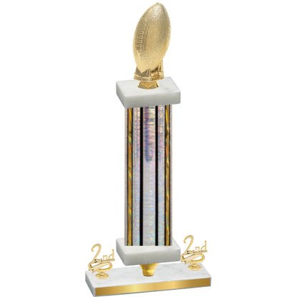 Premium Single Silver Glacier Second Place Football Trophy