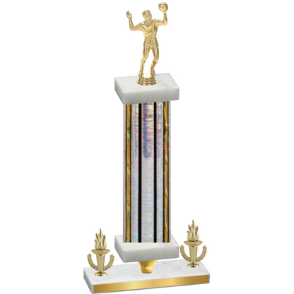 Premium Single Silver Glacier Victory Volleyball Trophy