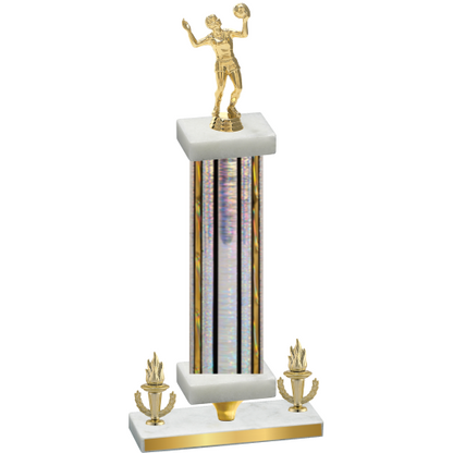 Premium Single Silver Glacier Victory Volleyball Trophy